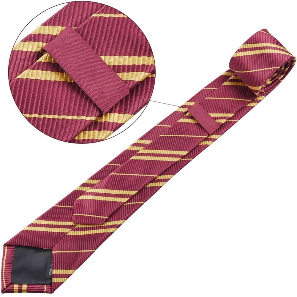 RESERVED FB GREAT FOR HARRY POTTER COSPLAY DRESS UP RED & GOLD TIE - Picture 4 of 16